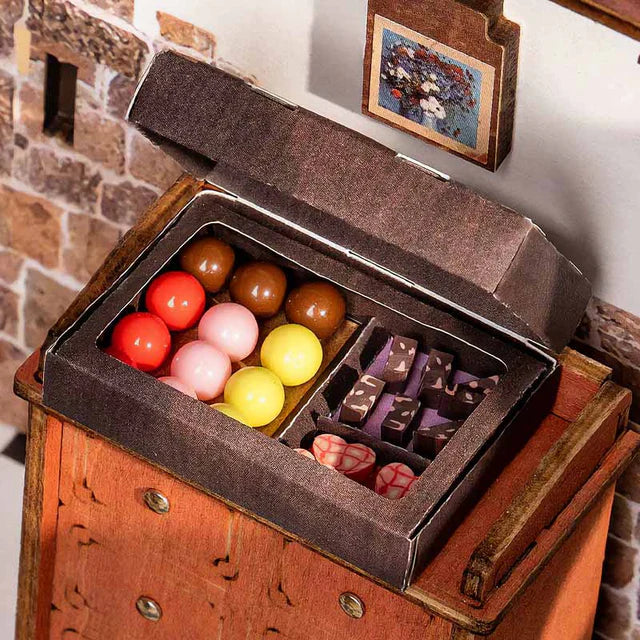 Miniatura Chocolatería Vintage - Henry's Chocolate Shop DIY (Rolife)