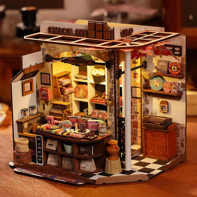 Miniatura Chocolatería Vintage - Henry's Chocolate Shop DIY (Rolife)