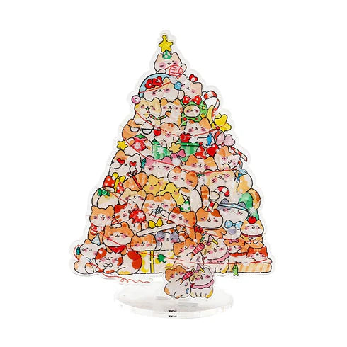 Rompecabezas Acrílico TOI: Árbol de Navidad Gatitos Adorables (52 Piezas)