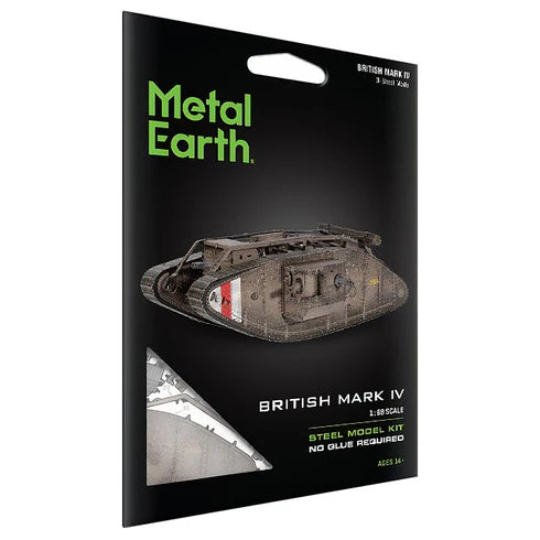 Tanque Británico Mark IV (1ª Guerra Mundial) - Maqueta 3D de Metal (Metal Earth)