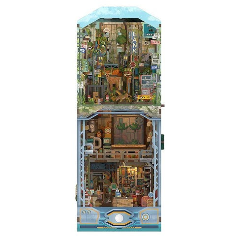 Booknook 3D "Haven Zero" - Refugio Post-apocalíptico con Luz y Sensor (Tonecheer)