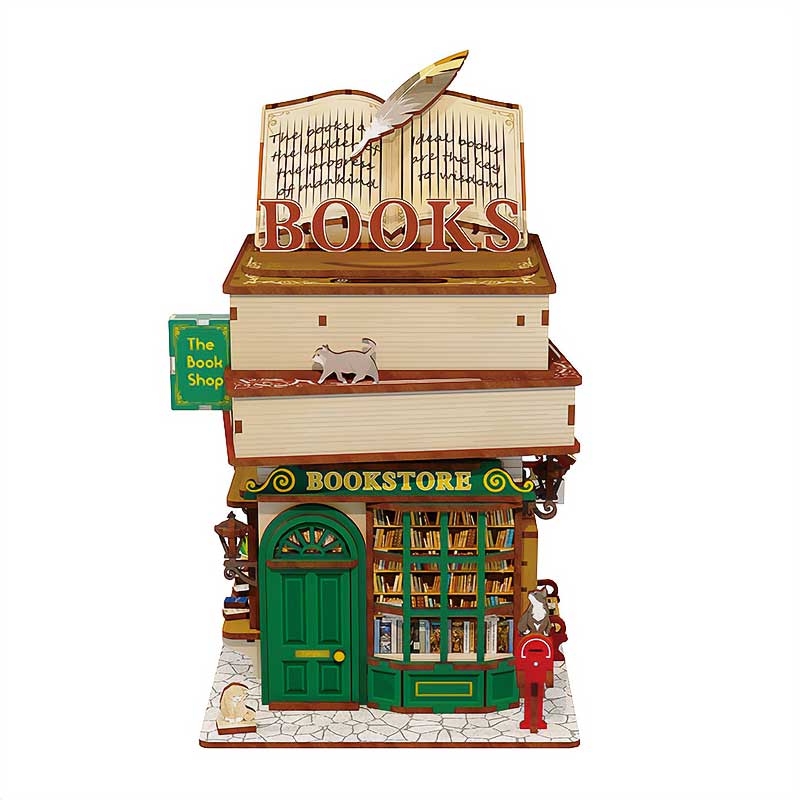 Desk Bin Time Bookstore Papelero Automático Tonecheer