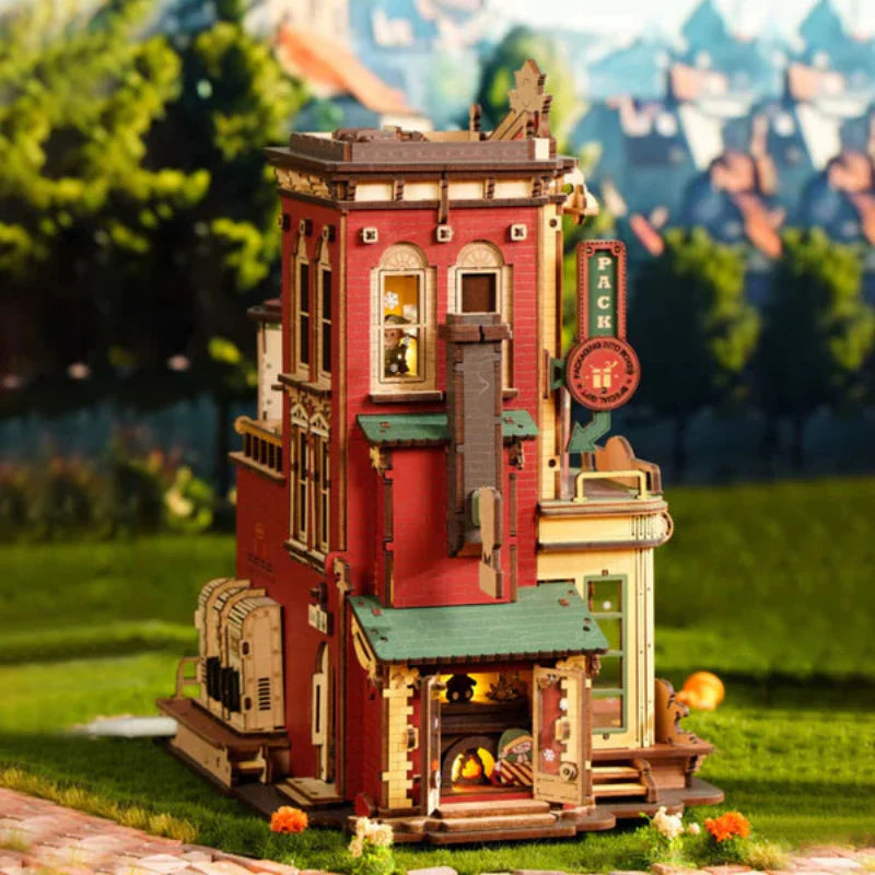 Puzzle 3D Fábrica de Regalos Navideños - Maqueta Musical Mecánica (Robotime ROKR)