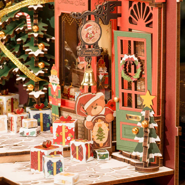 Book Nook Calle Navideña - Christmas Street Diorama 3D DIY (Rolife)