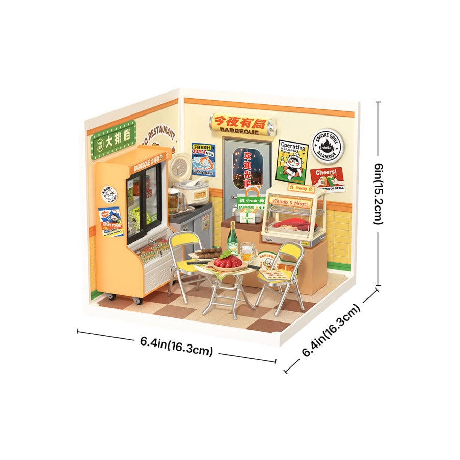 ROLIFE Super Creator: Night Out Food Stall (DW022) - Maqueta Modular DIY con Luces LED