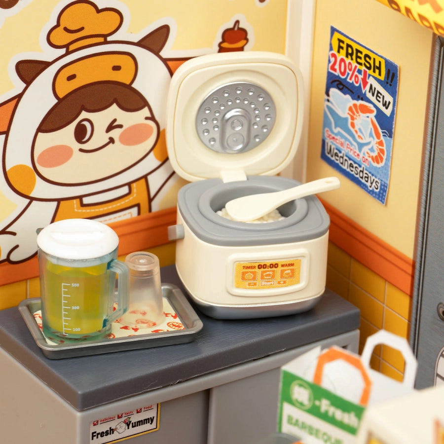 ROLIFE Super Creator: Night Out Food Stall (DW022) - Maqueta Modular DIY con Luces LED