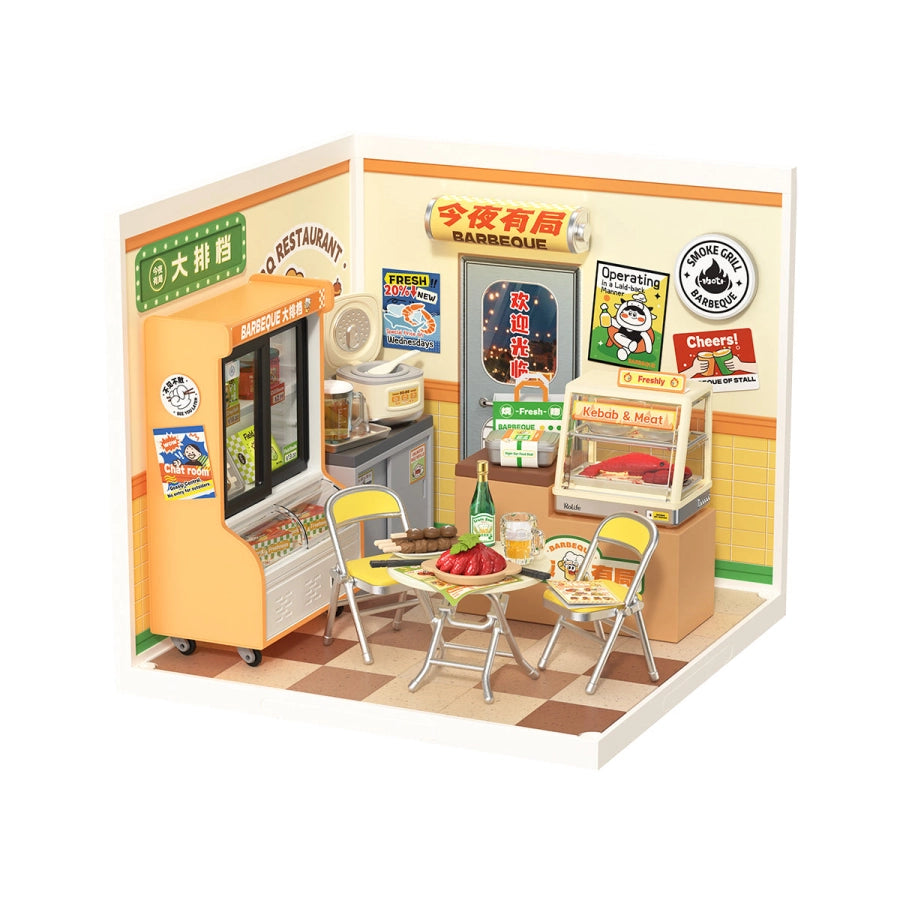 ROLIFE Super Creator: Night Out Food Stall (DW022) - Maqueta Modular DIY con Luces LED