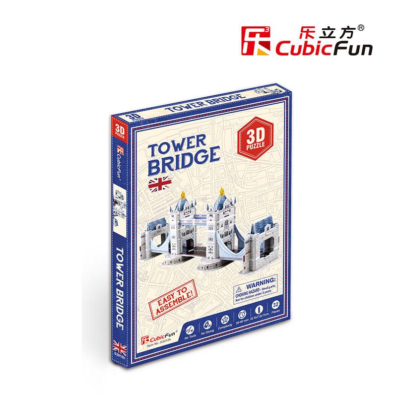 London Tower Bridge Miniatura Armable Puzzle 3D 32 Piezas