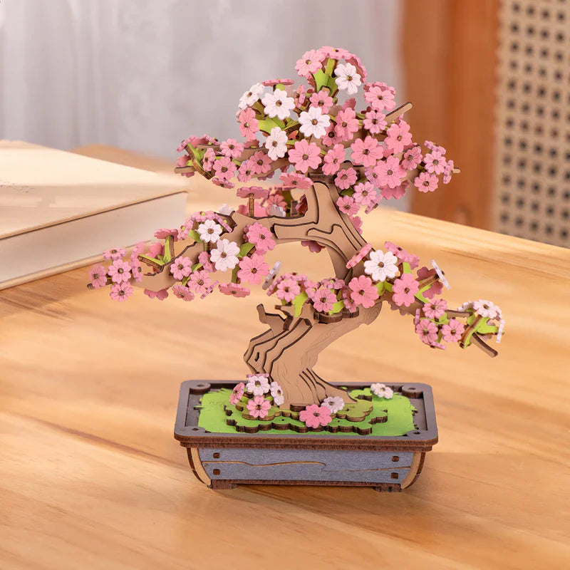 Bonsái de Sakura - Puzzle 3D de Madera para Armar (Rolife)