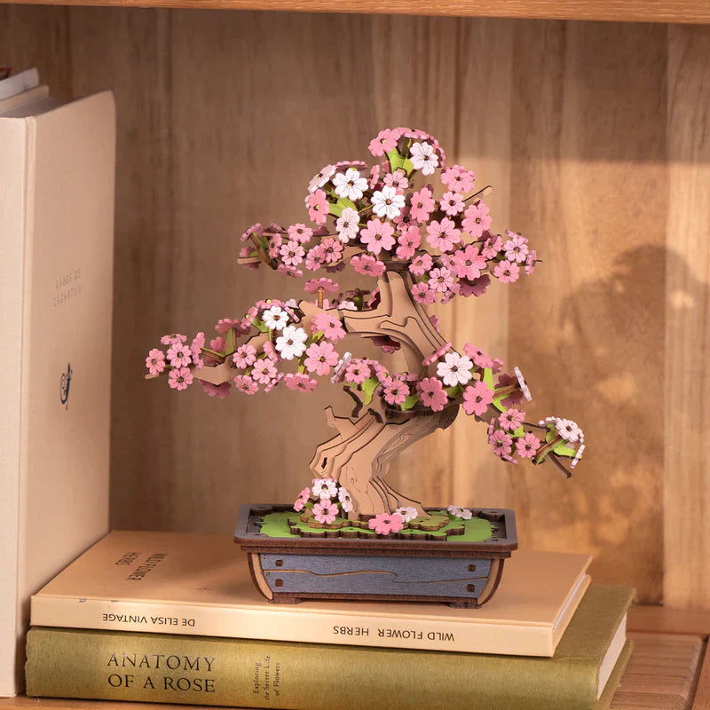 Bonsái de Sakura - Puzzle 3D de Madera para Armar (Rolife)