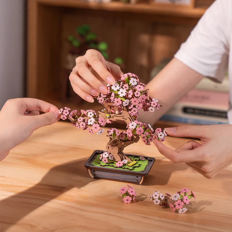 Bonsái de Sakura - Puzzle 3D de Madera para Armar (Rolife)