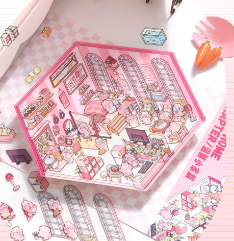 Stickers Coreano Miniatura 3d Simno Diy Coleccionable