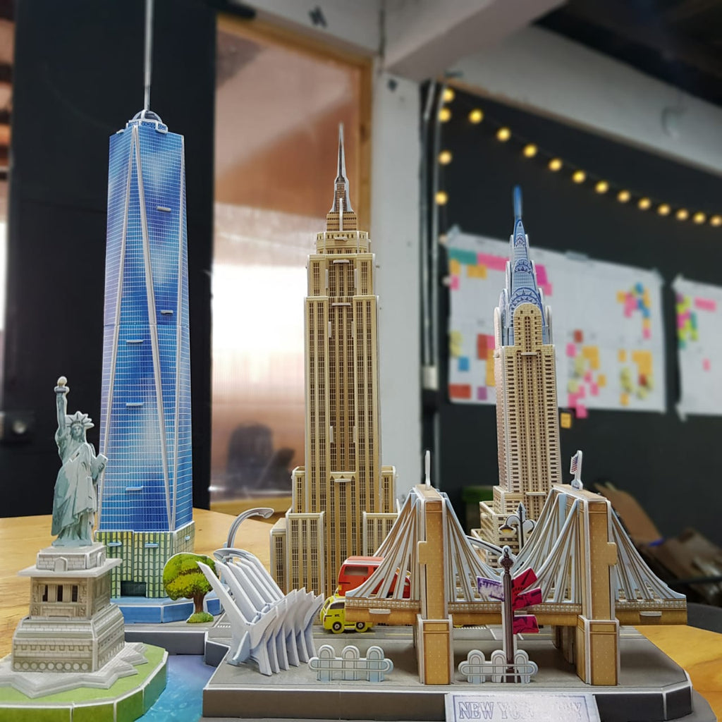 Nueva York City Line USA Rompecabezas 3D Cubicfun Puzzle 3D