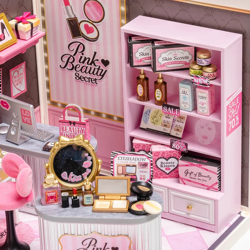 Pink Beauty Secret Rolife Super Creator DW026, tienda de cosméticos en miniatura - vista 4