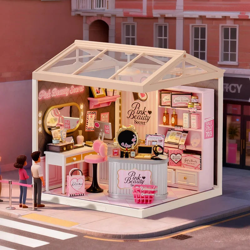 Pink Beauty Secret Rolife Super Creator DW026, tienda de cosméticos en miniatura - vista 6