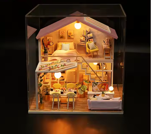 Tiempo Feliz - Casa de muñecas en miniatura Armable - M2001z