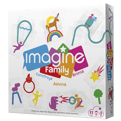 Imagine Family - Juego de Mesa Creativo con Cartas Transparentes