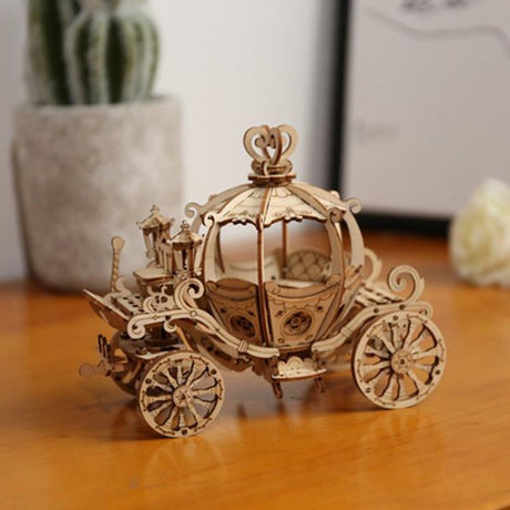 Pumpkin Cart - Rompecabezas 3D - Maqueta de Madera Rolife