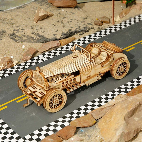 Grand Prix Car V8 - Rompecabezas 3D - Maqueta de Madera Rolife
