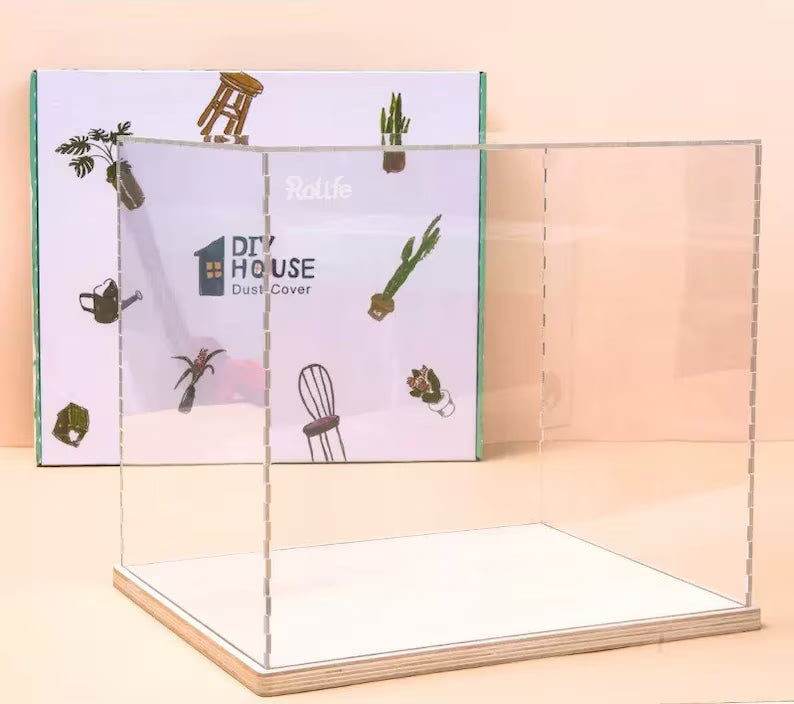 Vitrina de Exhibición Acrílica - Cubierta Protectora para Dioramas DIY (Rolife DF01M)
