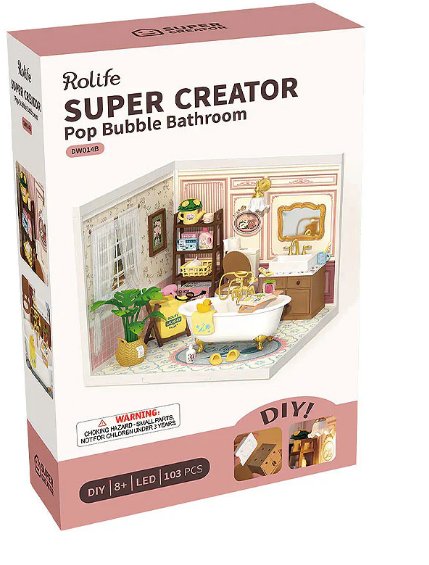 Casa en Miniatura para Armar - Super CreatorCasa en Miniatura para Armar - Super Creator Baño Bubble Bathroom DW014