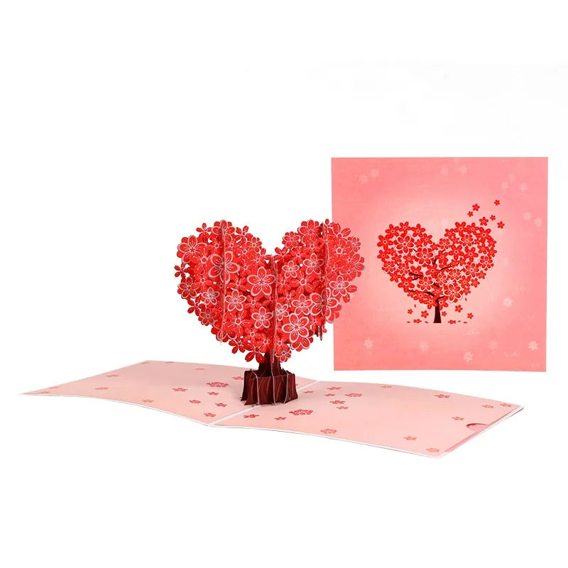 Tarjeta 3D Pop Up San Valentin - Corazon