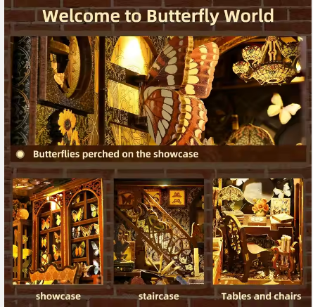 Separador de Libros - Mundo Mariposa - Booknook