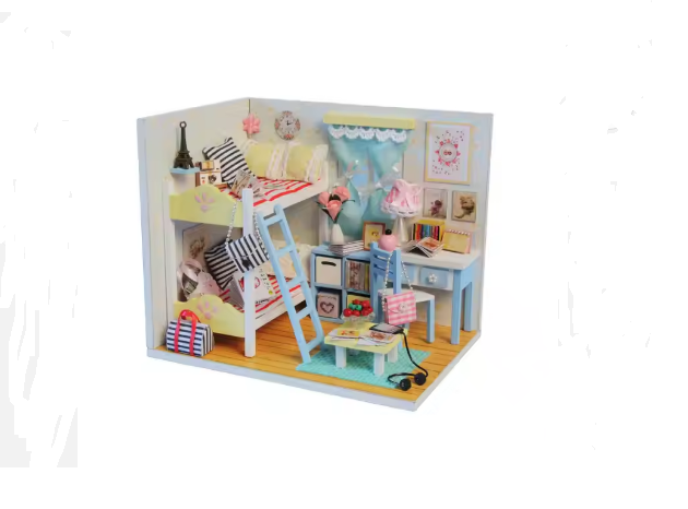 Casa de muñecas D014 Youth Ever hecho a mano 3D DIY