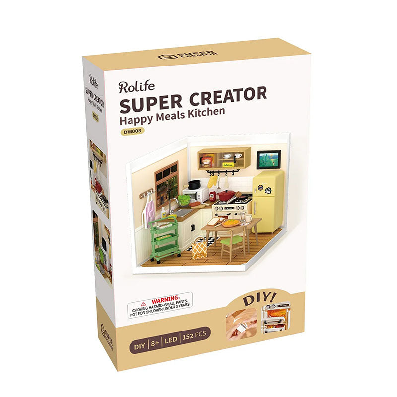 Casa en Miniatura para Armar - Super Creator Cocina Happy Meals Kitchen DW008