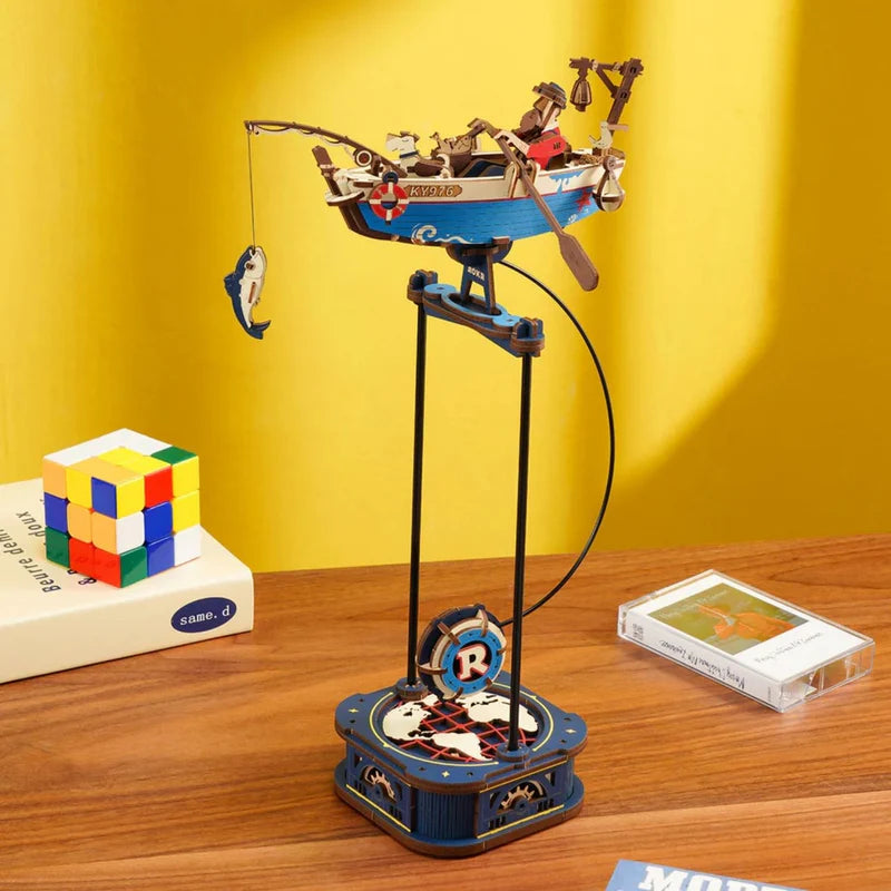 Puzzle 3D Péndulo "Ocean Fisher" - Maqueta Cinética para Armar (Rokr)