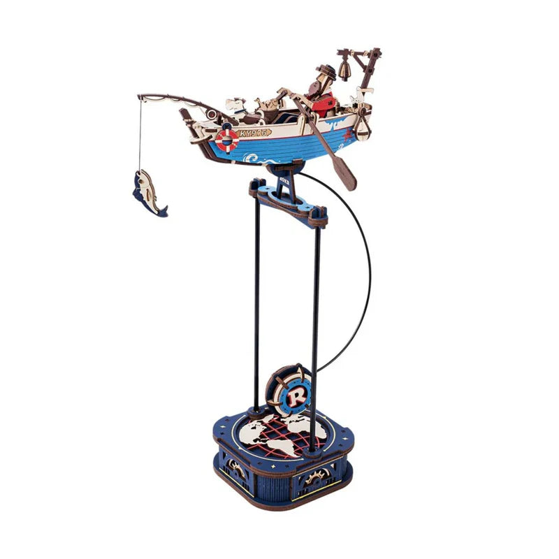 Puzzle 3D Péndulo "Ocean Fisher" - Maqueta Cinética para Armar (Rokr)