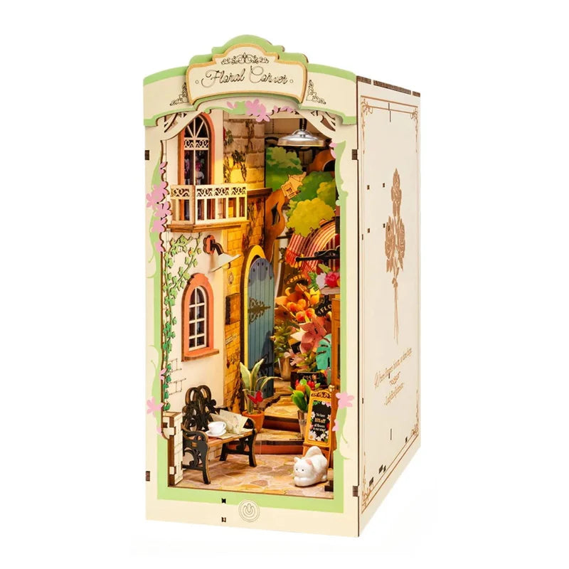 Booknook 3D "Floral Corner" - Rincón Floral para Armar con Luz Táctil (Rolife)
