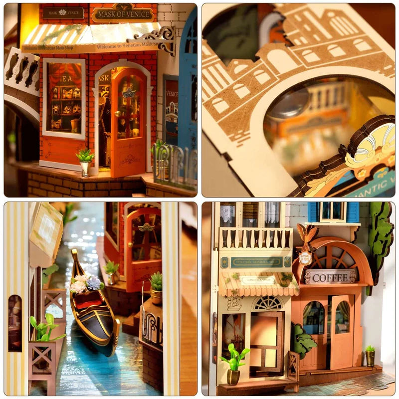 Booknook 3D "Romantic Venice" - Maqueta para Armar (Rolife)