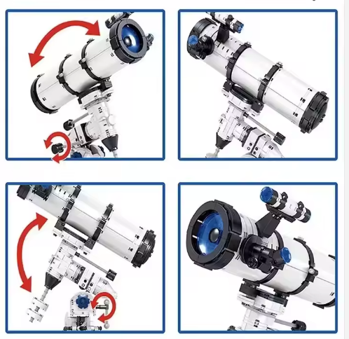Telescopio Científico de Mini Bloques - Construye y Aprende