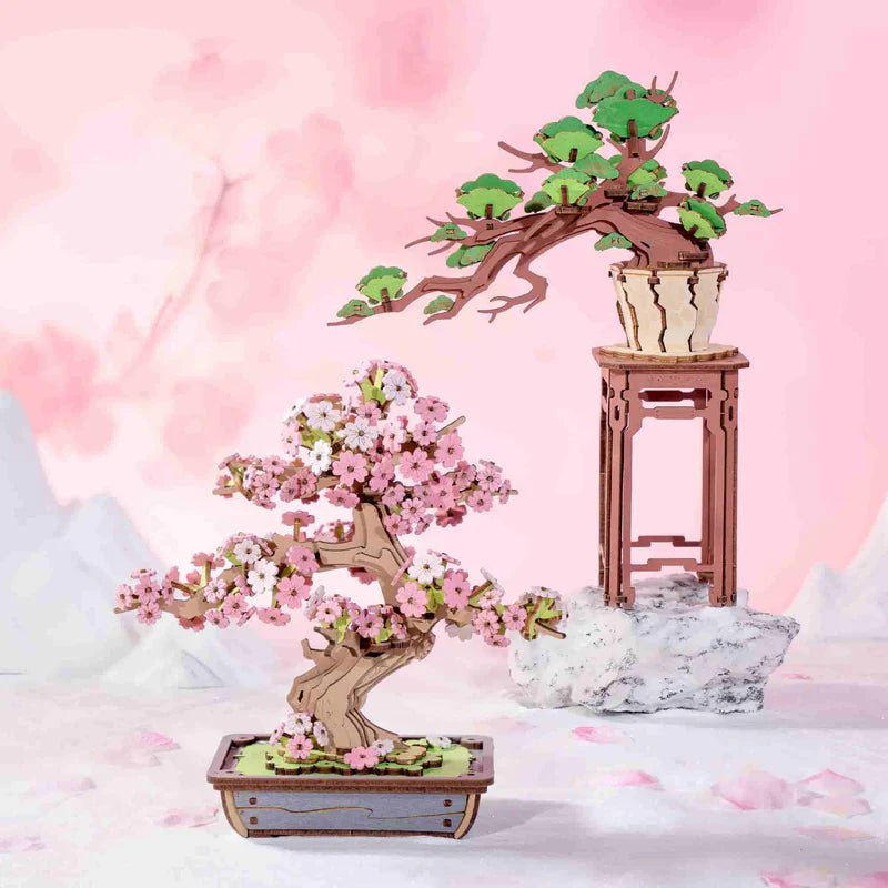Bonsái de Sakura - Puzzle 3D de Madera para Armar (Rolife)