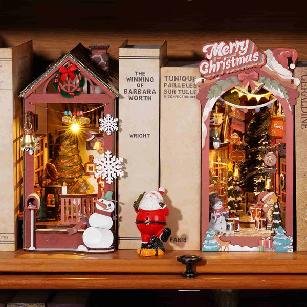 Book Nook Calle Navideña - Christmas Street Diorama 3D DIY (Rolife)