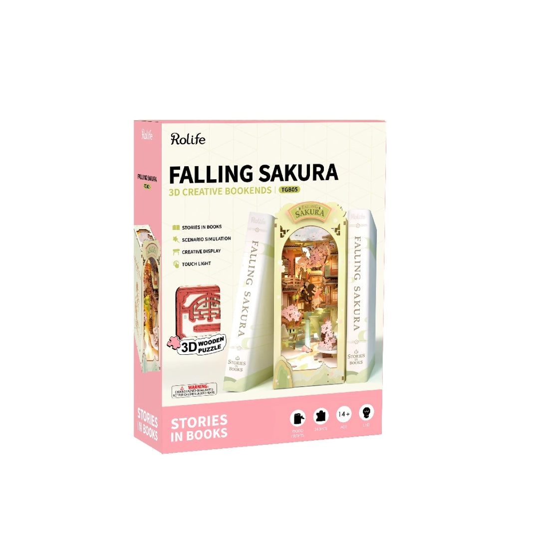 Separador de libros - Falling Sakura - Booknook (TGB05)