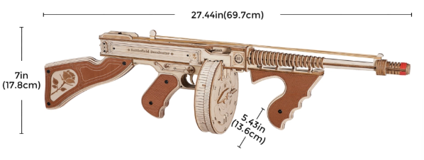 Puzzle 3D Thompson Submachine Gun (LQB01)