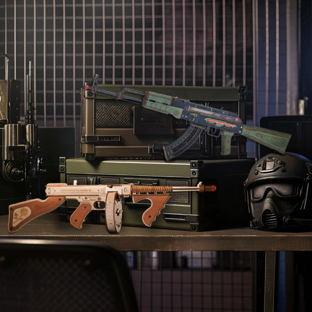 Puzzle 3D Thompson Submachine Gun (LQB01)