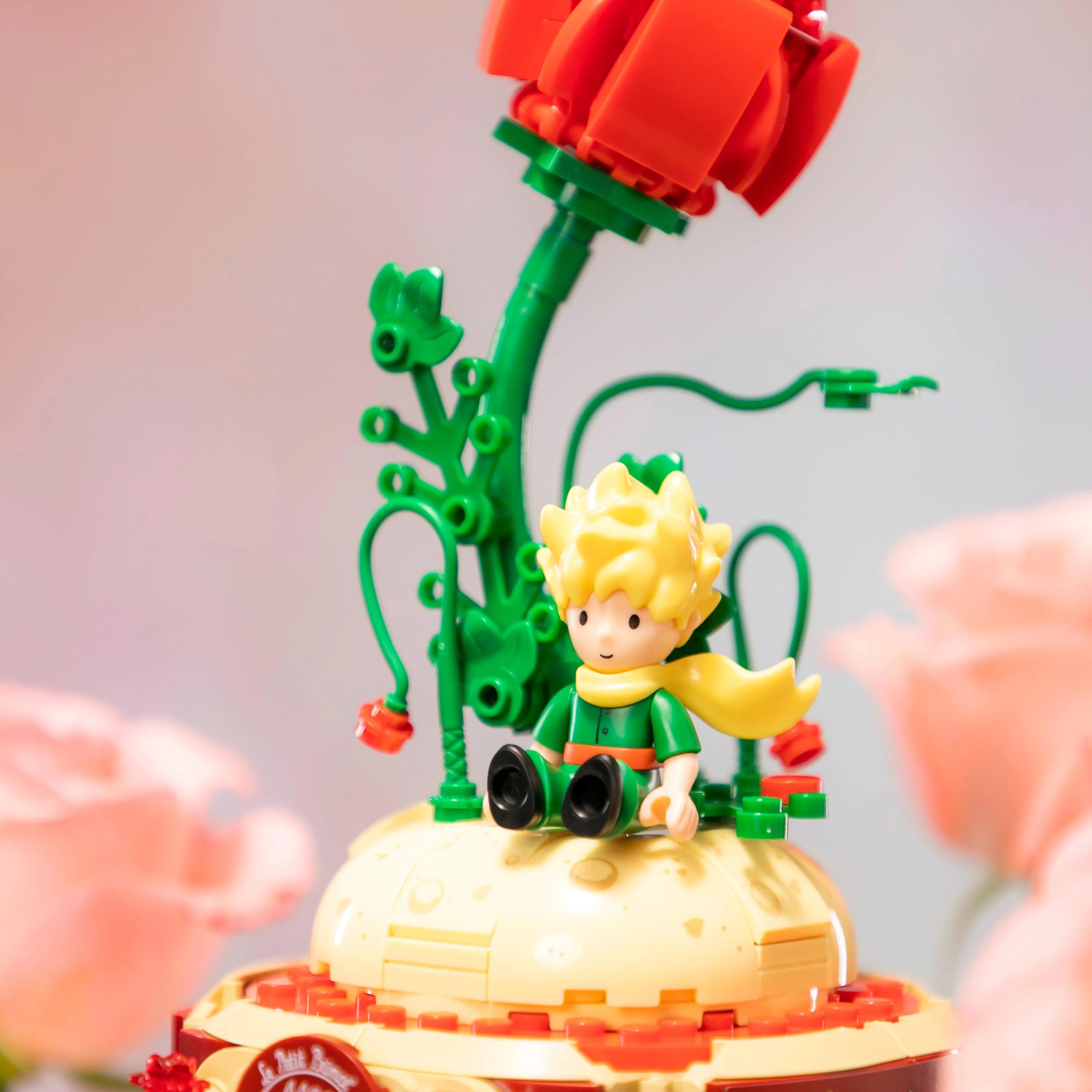 Set de Bloques La Rosa Solitaria - Le Petit Prince Decoración Cúpula (Pantasy)