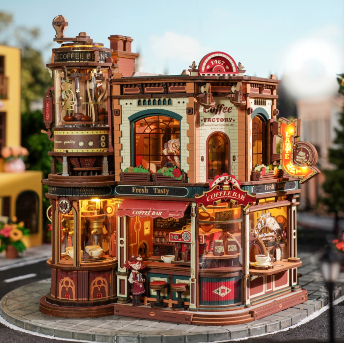 Caja Musical 3D Dream Coffee Factory (EAB02)