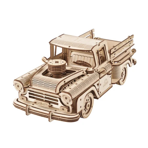 Ugears Pickup Lumberjack | Camioneta Mecánica 3D de Madera