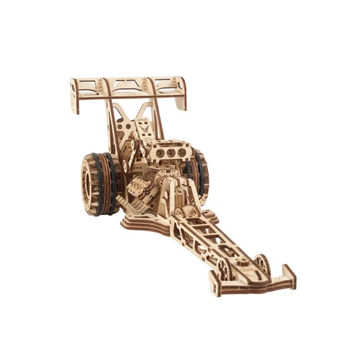Ugears Top Fuel Dragster | Auto de Carrera Mecánico 3D de Madera