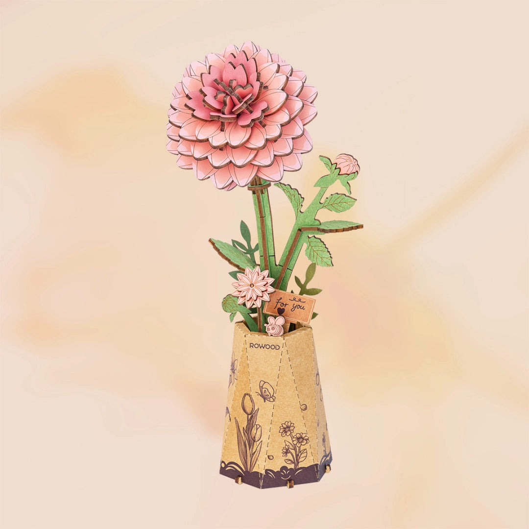 Flor de Madera Pink Dahlia (TW131)