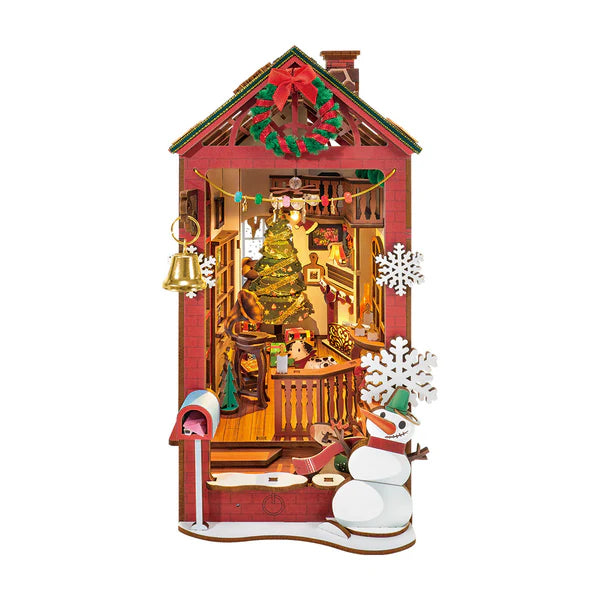 Book Nook Escena Navideña - Christmas Indoor Scene Diorama 3D DIY (Rolife)