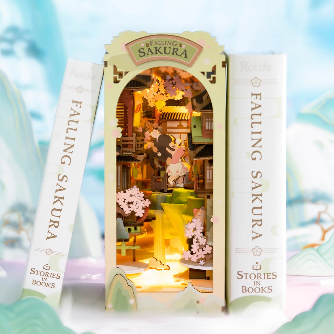 Separador de libros - Falling Sakura - Booknook (TGB05)