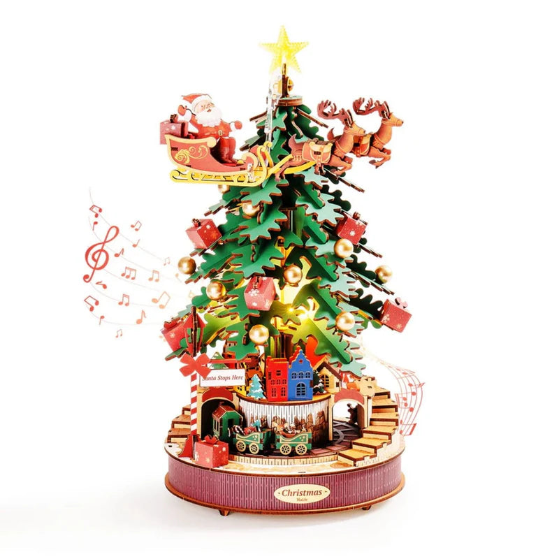 Árbol de Navidad Musical 3D - Miniatura Armable Christmas Melody Tree (Rolife)