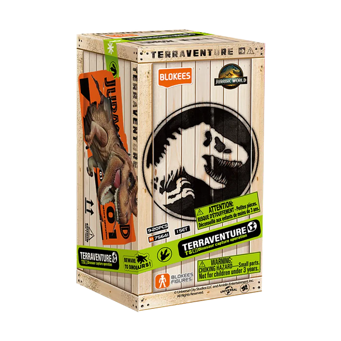 Blokees Jurassic World Terraventure Operación Captura de Dinosaurios Figura