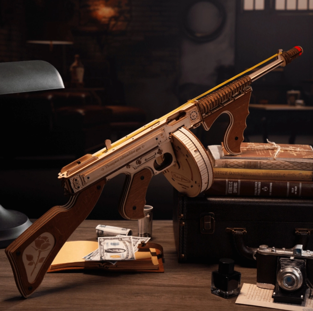 Puzzle 3D Thompson Submachine Gun (LQB01)