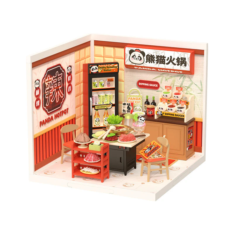 Kit Armable Miniatura Rolife Panda Hot Pot DW020